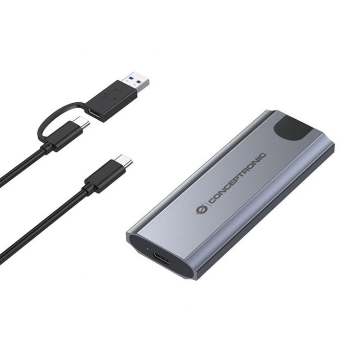 conceptronic caja externa usb - c conceptronic dante hd m.2 nvme ssd usb - c 3.2 gen2 - usb - a