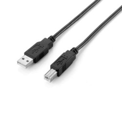 equip cable usb 2.0 a usb tipo b equip 2m -  macho - macho -  negro