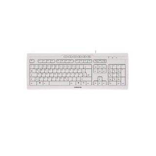 cherry teclado cherry stream 3.0 usb ultraplano blanco