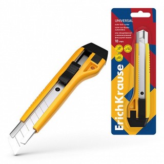 erich krause blister cutter estrecho 9mm guia metalica y autobloqueo abs amarillo erich krause 19150
