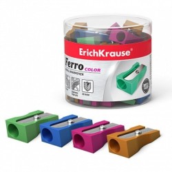 erich krause sacapuntas de aluminio ferro color, various colores erich krause 38014  pack: 48 unidad