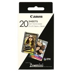 canon papel fotografico canon zp - 2030 20 hojas zink para zoemini