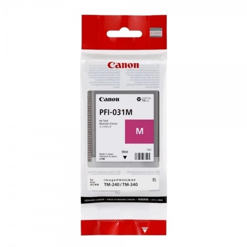 canon cartucho canon pfi - 031 magenta