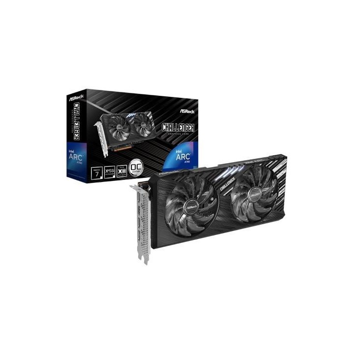 asrock vga asrock a770 cl se 16go,intel,a770,16gb,gddr6,256bit,3dp+1hdmi,2 ventiladores (a770 cl se