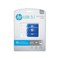 hp pack de 3 memorias usb 3.1 hp x755w  32gb