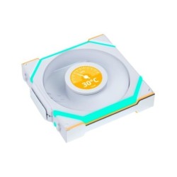 ventilador 120x120 lian li unifan sl wireless lcd white 1 pack receiver