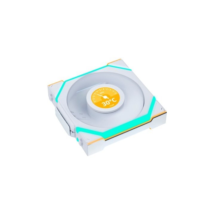 ventilador 120x120 lian li unifan sl wireless lcd white 1 pack receiver