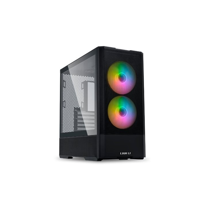 torre atx lian li lancool 207 lcd black vent 2x140mm 2x120mm gpu 375mm cpu 180mm