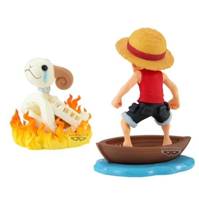 banpresto figura banpresto one piece world collectable figure log stories monkey.d.luffy & going mer