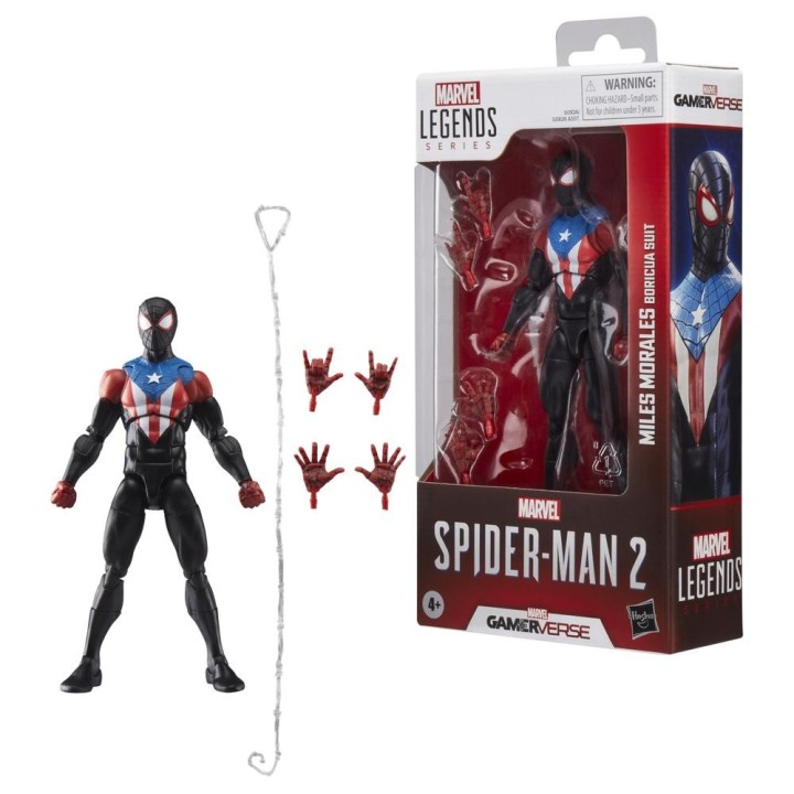 hasbro figura hasbro marvel legends series spider - man 2 miles morales (boricua suit)