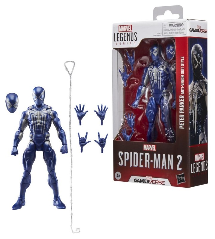 hasbro figura hasbro marvel legends series spider - man 2 peter parker (anti - venom suit style)