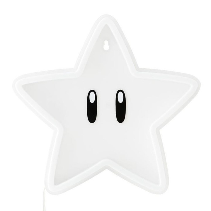paladone luz neon pared paladone super mario bros super estrella