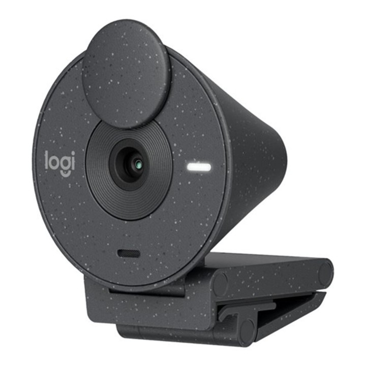 logitech webcam logitech brio 300 grafito full hd -  usb tipo c