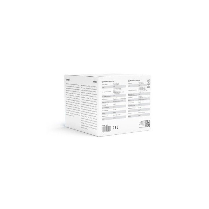 ventilador escritorio usb savio ad-01 white 4 modos de refrigeracion ajuste de angulo de 360o