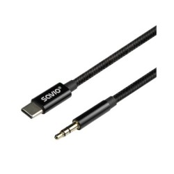 cable usb-c a mini-jack savio cl-188 2m usb-c ? mini jack de 3,5 mm 2m dac integrado
