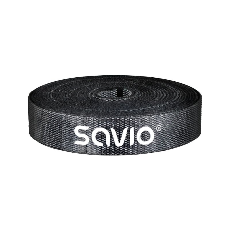 organizador cables savio oc-06 cinta velcro negro longitud 5 m ancho 14 mm