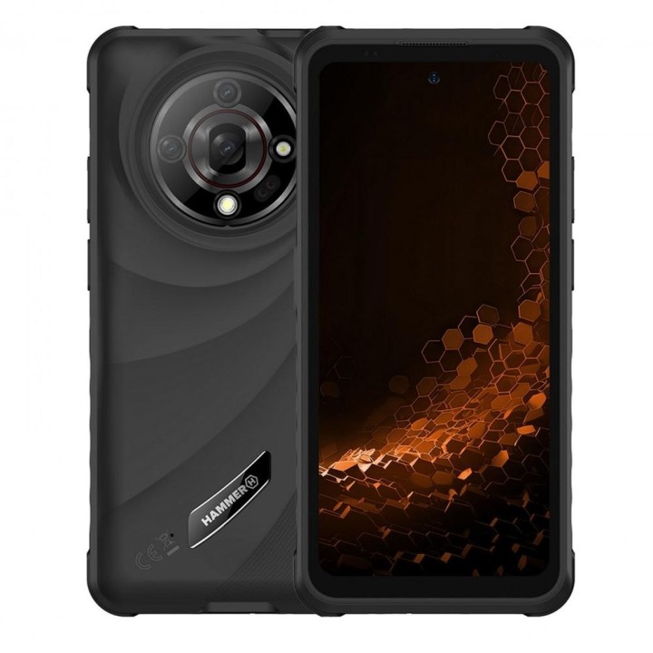 hammer telefono movil smartphone rugerizado hammer iron 6 - 6gb - 128gb - 6.56 pulgadas - negro