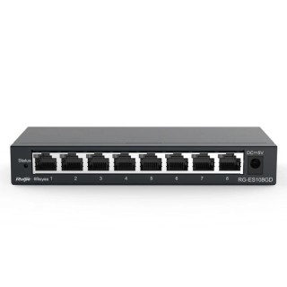 reyee unmanaged switch 8xgb rj45 steel case