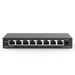reyee unmanaged switch 8xgb rj45 steel case