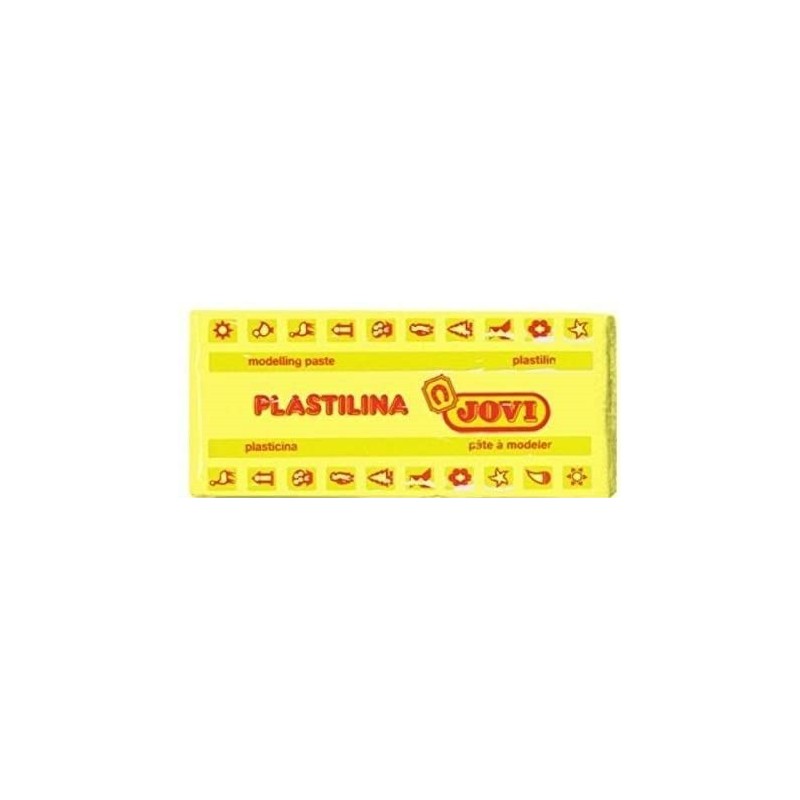 jovi caja 15 pastillas plastilina 150 g - amarillo jovi 7102