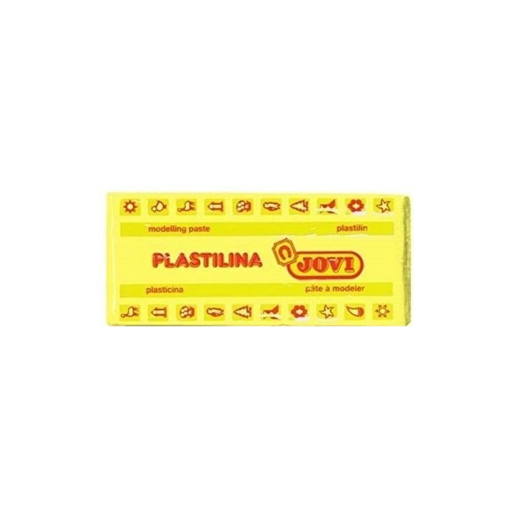 jovi caja 15 pastillas plastilina 150 g - amarillo jovi 7102
