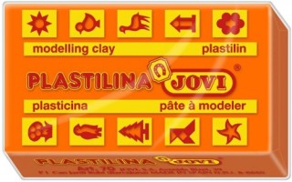 jovi caja 30 pastillas plastilina 50 g - naranja jovi 7004