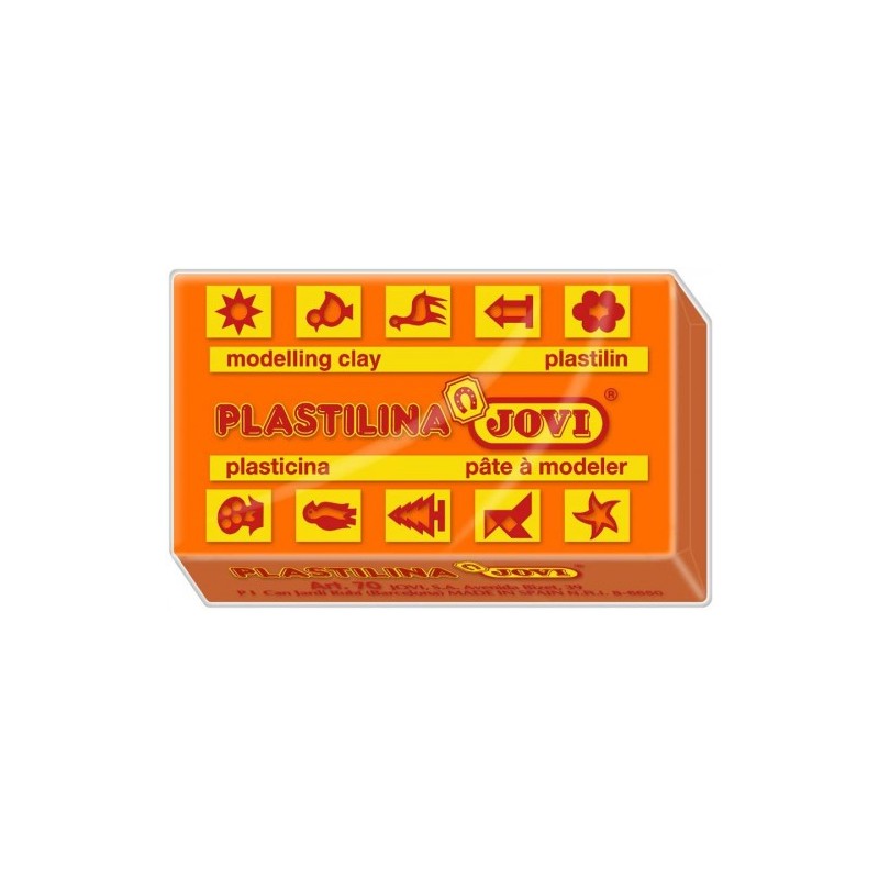 jovi caja 30 pastillas plastilina 50 g - naranja jovi 7004