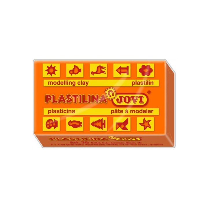 jovi caja 30 pastillas plastilina 50 g - naranja jovi 7004