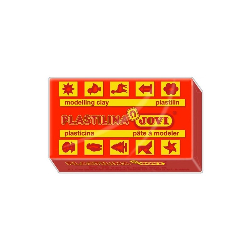 jovi caja 30 pastillas plastilina 50 g - rojo jovi 7005