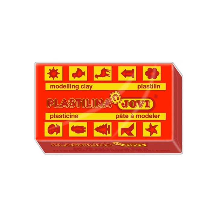 jovi caja 30 pastillas plastilina 50 g - rojo jovi 7005