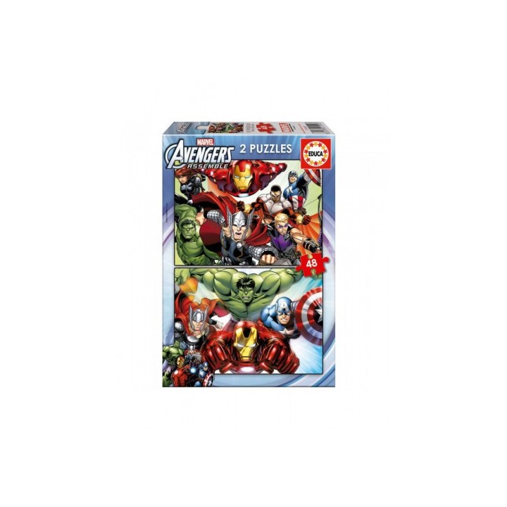 educa borras puzzle 2x48 avengers de 3-6 anos educa borras 15932