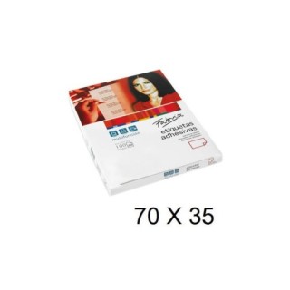 fabrisa caja 100 hojas etiquetas adhesivas ilc blanca 70x35 fabrisa 15303