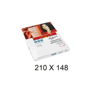 fabrisa caja 100 hojas etiquetas adhesivas ilc blanca 210x148 fabrisa 15322