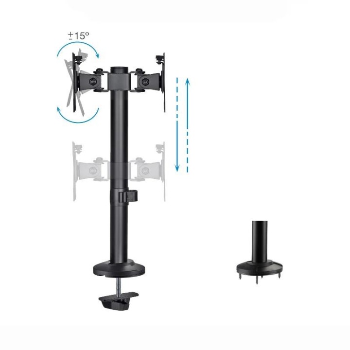 tooq db1132tn-b soporte mesa 2 pantallas 17-32
