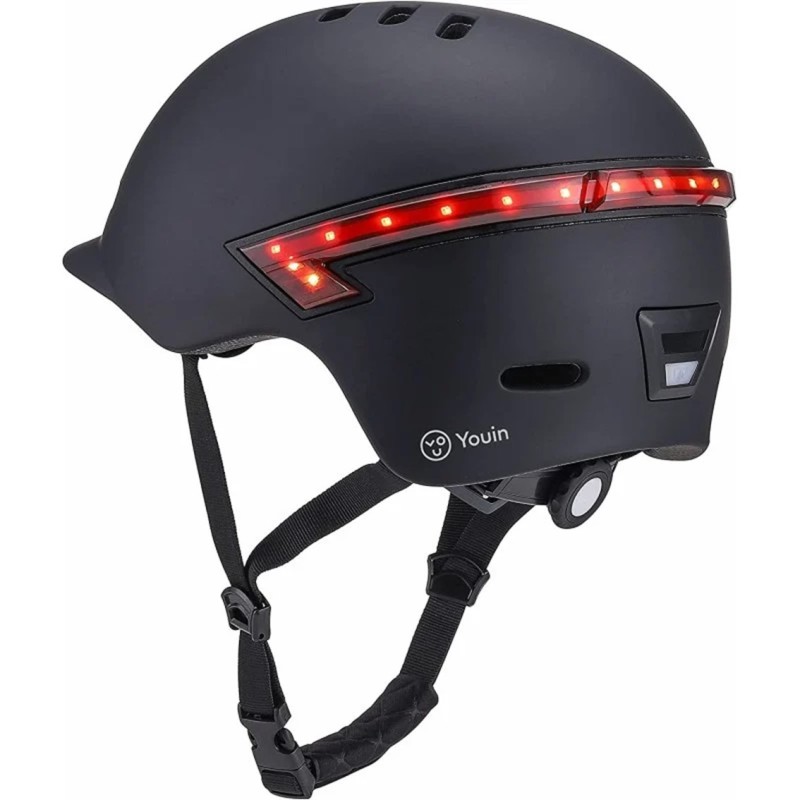 youin casco smart youin homologado led 58 - 61cm negro
