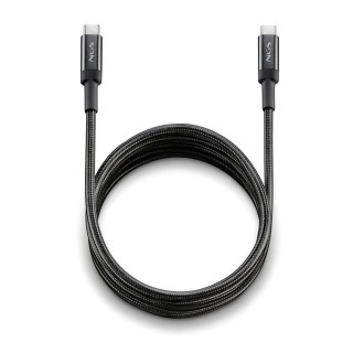 ngs cable usb tipo c ngs knot 65w - 2 2m -  macho - macho -  negro