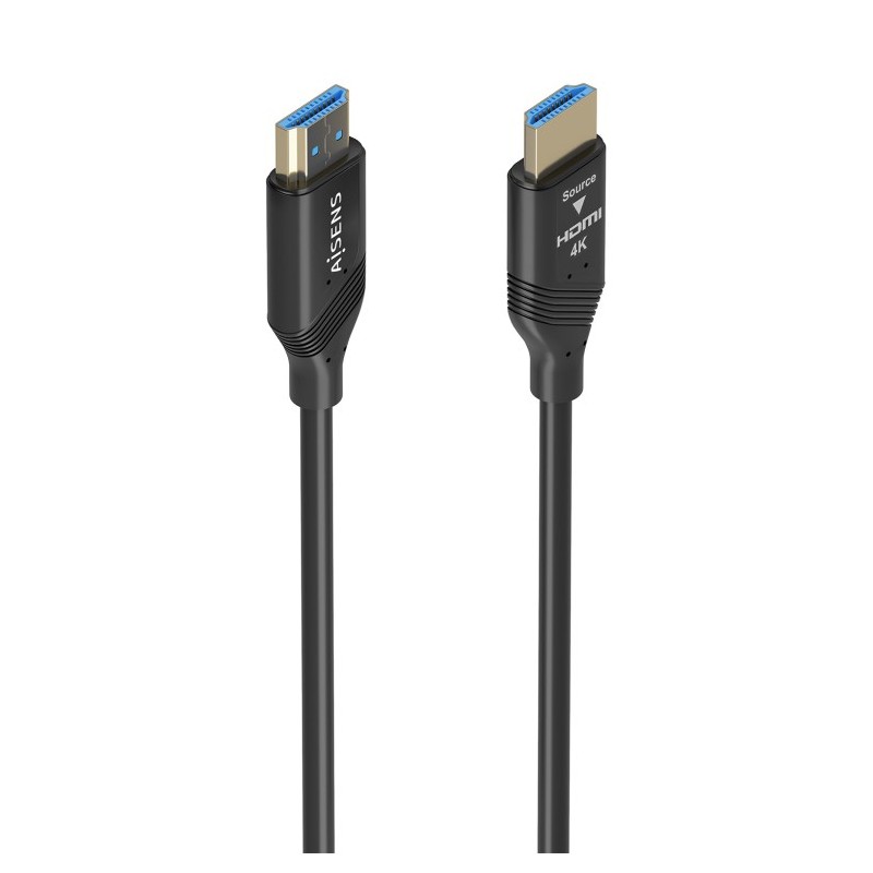 cable hdmi aisens v2.0 optico activo aoc 4k60hz 18gbps a/m-a/m 30m negro