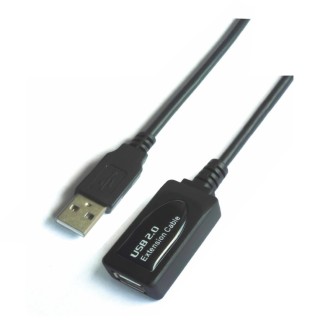 cable aisens usb 2.0 prolongador amplificador a/m-a/h 5.0m negro