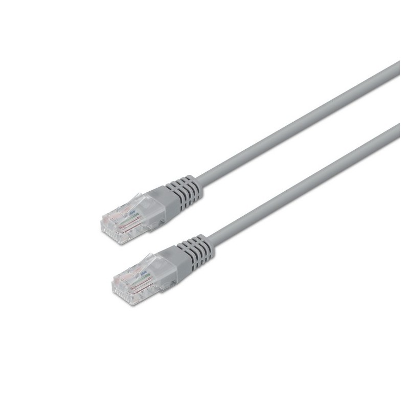 cable red aisens latiguillo rj45 cat.5e utp awg24 gris 15m
