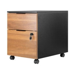 phoenix technologies cajonera phoenix artisan combinacion negro y madera nogal