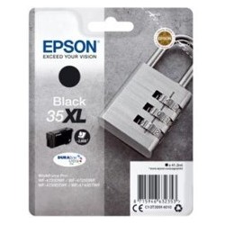 epson cartucho tinta epson c13t35914010 negro 35xl -  2600 paginas - candado