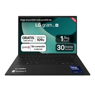 lg portatil lg 14z90t - g u7 - 255h 32gb ssd 1tb 14 pulgadas