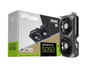 zotac vga zotac rtx 5050 twing edge oc 8gb,nv,rtx5050,8gb,gddr6,128bit,1hdmi+3dp,2 ventiladores (zt-