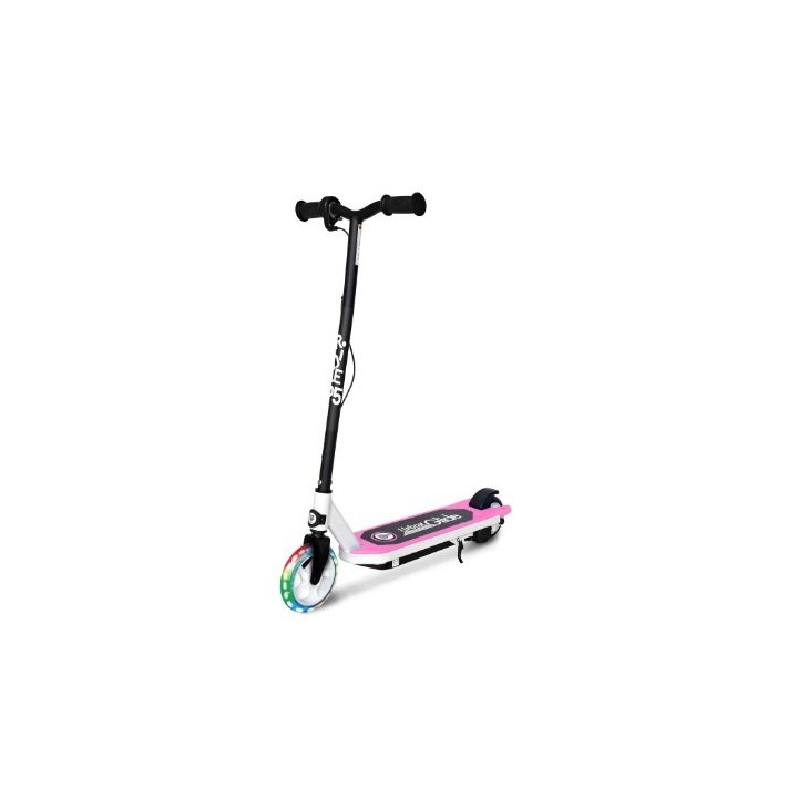patinete electrico urban glide ride kid55 flash pk 10km-h 30w 6.5kg 6-10 anos max 50kg pink