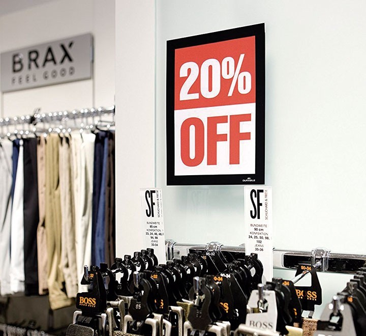 b. 2 marco durable duraframe adh a5 negro