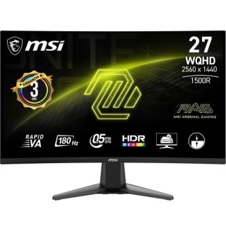 msi msi mag 27cq6f pantalla para pc 68,6 cm (27) 2560 x 1440 pixeles quad hd lcd negro