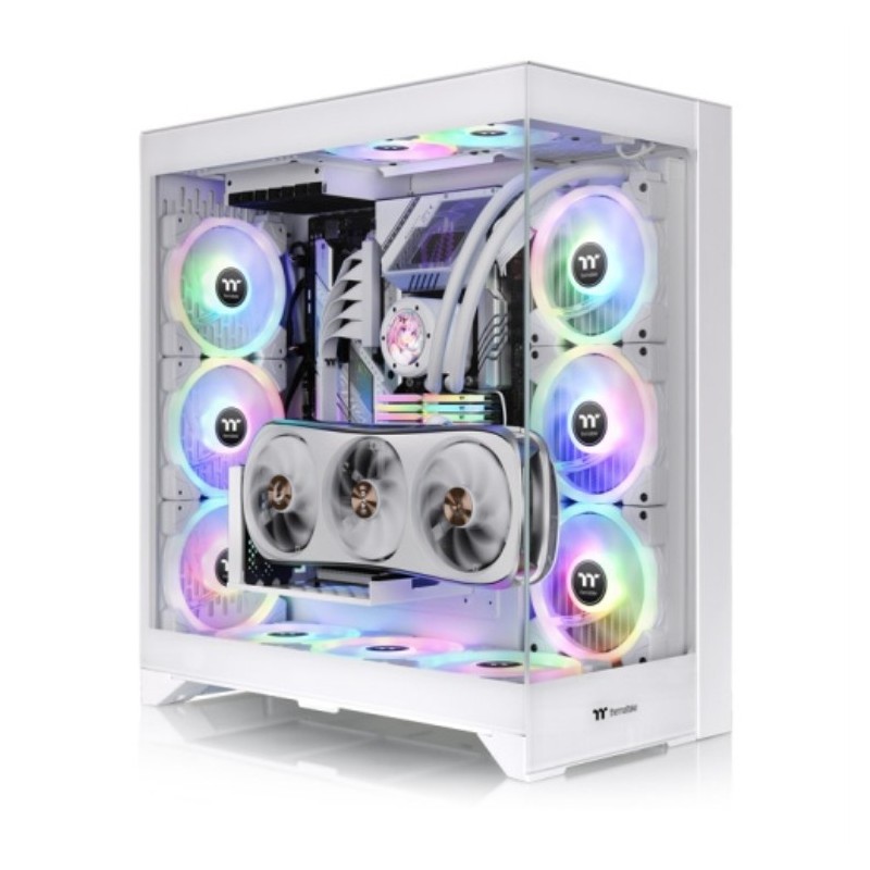 caja thermaltake cte e600 mx snow atx 2xusb 3.0 sin fuente blanco