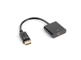 adaptador lanberg displayport macho/hdmi hembra 10cm