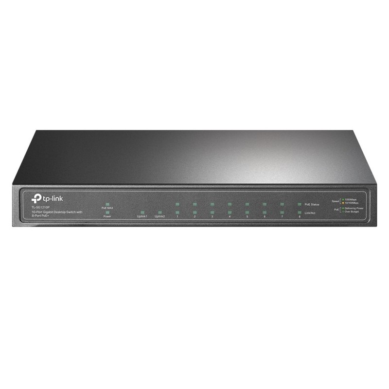 switch tp-link 10 port gb poe+ 8 port poe