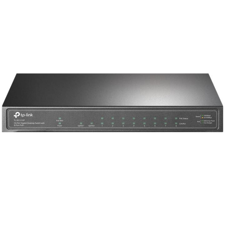 switch tp-link 10 port gb poe+ 8 port poe